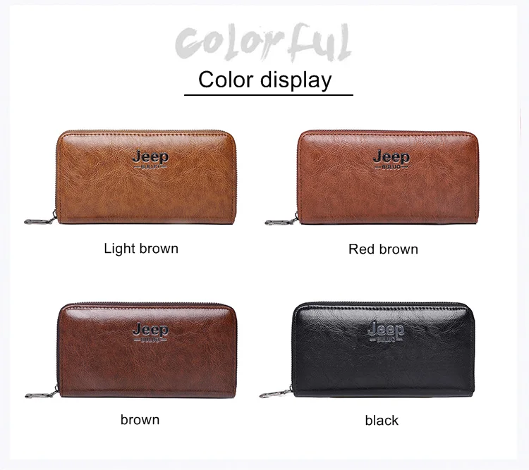 Male hand bag new men long purse single zipper pu handbag large capacity recreation mobile phone bag