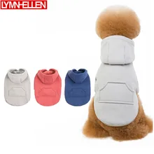 Осень и зима стиль для собак Толстовка с капюшоном Домашние животные Одежда для собак пальто куртки Хлопок Одежда для собак плюшевый питомец для собак костюм для домашних животных