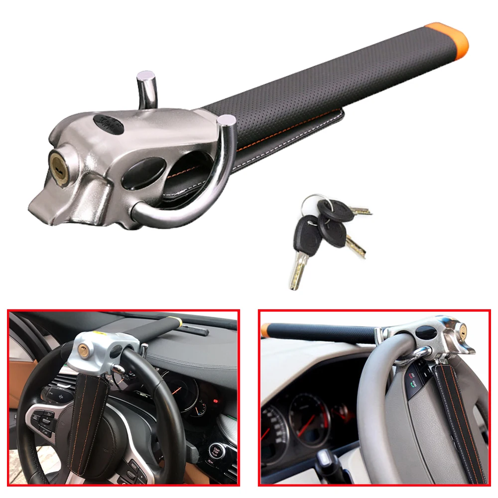 Car Steering Wheel Lock Anti Theft Protection Ttypes Foldable