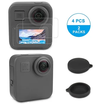 

Tempered Glass Film LCD HD Screen Protector+Housing Lens Protector for GoPro Max Black Action Camera Accessories