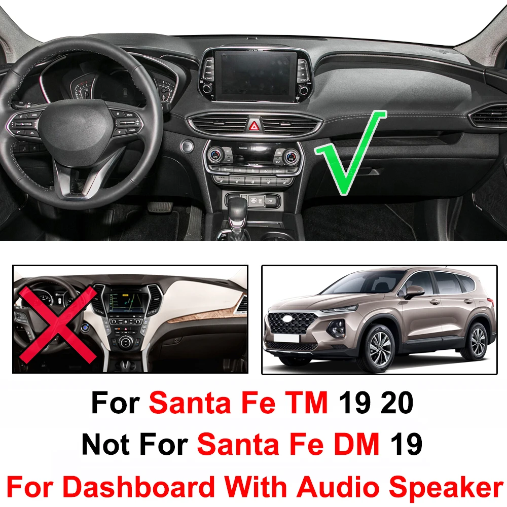 Чехол Xukey для приборной панели коврик Hyundai Santa Fe IX45 2019 чехол Солнцезащитный ковер| |