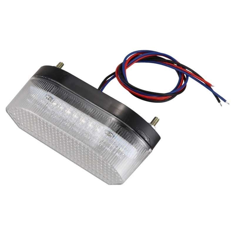 New 12V 30LED Motorcycle Brake Lamp License Plate Light Taillight Clear Lens | Автомобили и мотоциклы