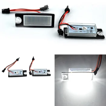

2 Pcs / set 18 Car Number LEVED License Plate Lamp Light for Volvo S80 99-06 S60 V70 XC70 XC90