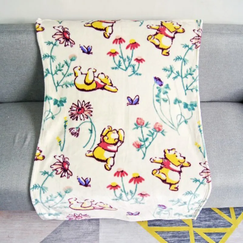 Disney Winnie Minnie Mickey Mouse-cadeau d'anniversaire | Mini couverture en flanelle douce, 70x100cm, pour enfants, animal de compagnie