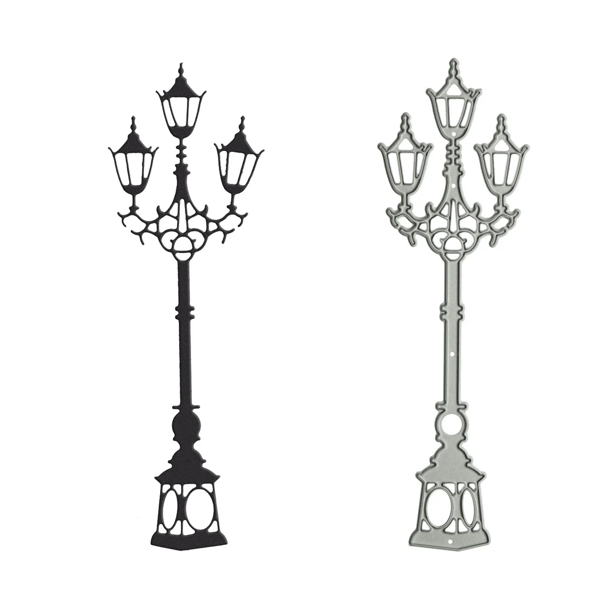 Fustelle Per Il Taglio Dei Metalli Scrapbooking Lampada Da Strada Alta Modello Di Luce Per La Decorazione Di Clipart Fai Da Te Stampo Per Tagliacarte 