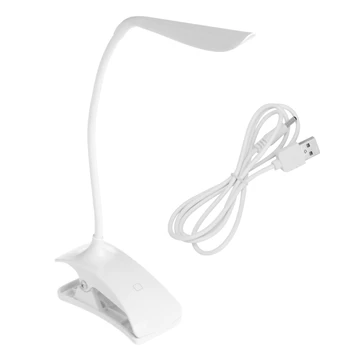 

Flexible LED Reading Light Rechargeable Clip-on Bed Table Desk Lamp Study Beside