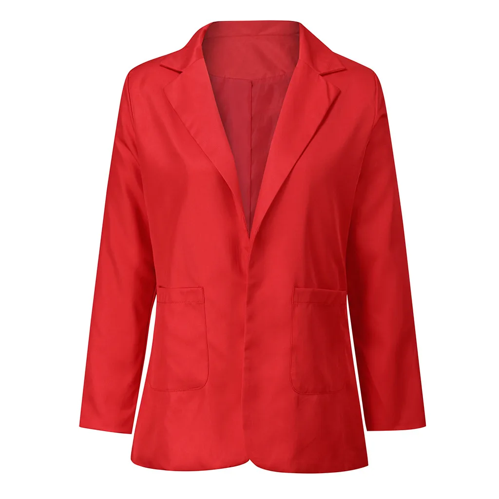 JAYCOSIN Новая мода женский кардиган костюм длинный жакет пальто бизнес длинный рукав Верхняя одежда Офисная Леди размера плюс S-5XL