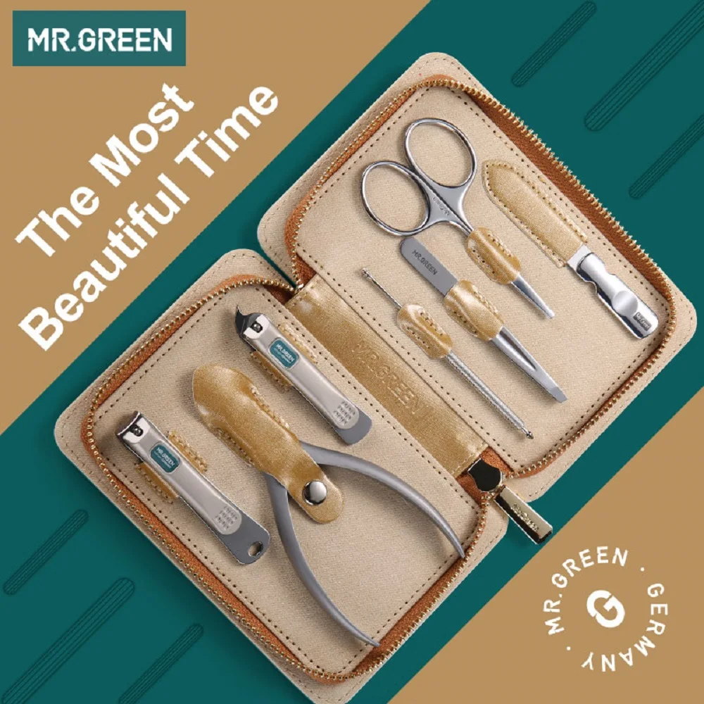 MR.GREEN 7 шт. в 1 комплект инструментов для маникюра Комплект Нержавеющая сталь