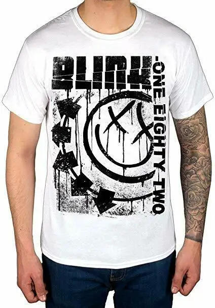Blink 182 Spelled One Eighty Two Футболка мужская и женская рок поп- панк-Группа Унисекс