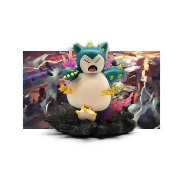 

Excellent Man Model Garage Kit Capsule Toy Runaway Snorlax Watch Pokemon Sun Moon