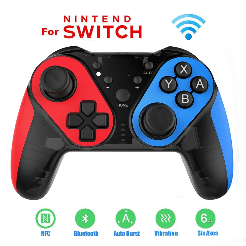 Для Switch Pro беспроводной проводной контроллер Bluetooth геймпад с функцией NFC для nintendo Switch видеоигр