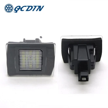 

QCDIN for Mercedes Benz LED Canbus Car License Plate Lights 18 SMD 6000K White for Benz W176 C117 W218 X156 X166 W166 R172 W447