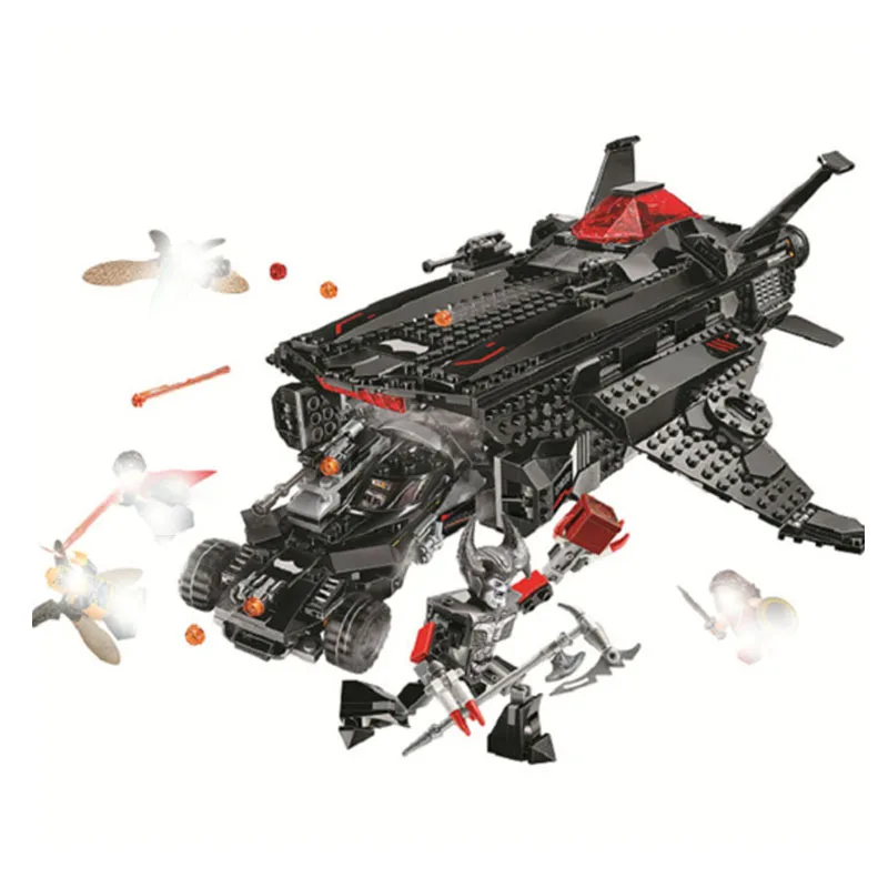 

Bela 10846 Dc Flying Fox Batmobile Airlift Attack Building Blocks Toys Compatible With Lepining 76087 Hero Toys For Children