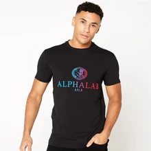 Новинка, летняя Стильная мужская хлопковая футболка с коротким рукавом, футболка для тренажерного зала, фитнеса, workou, мужская повседневная модная футболка с принтом, топы, одежда