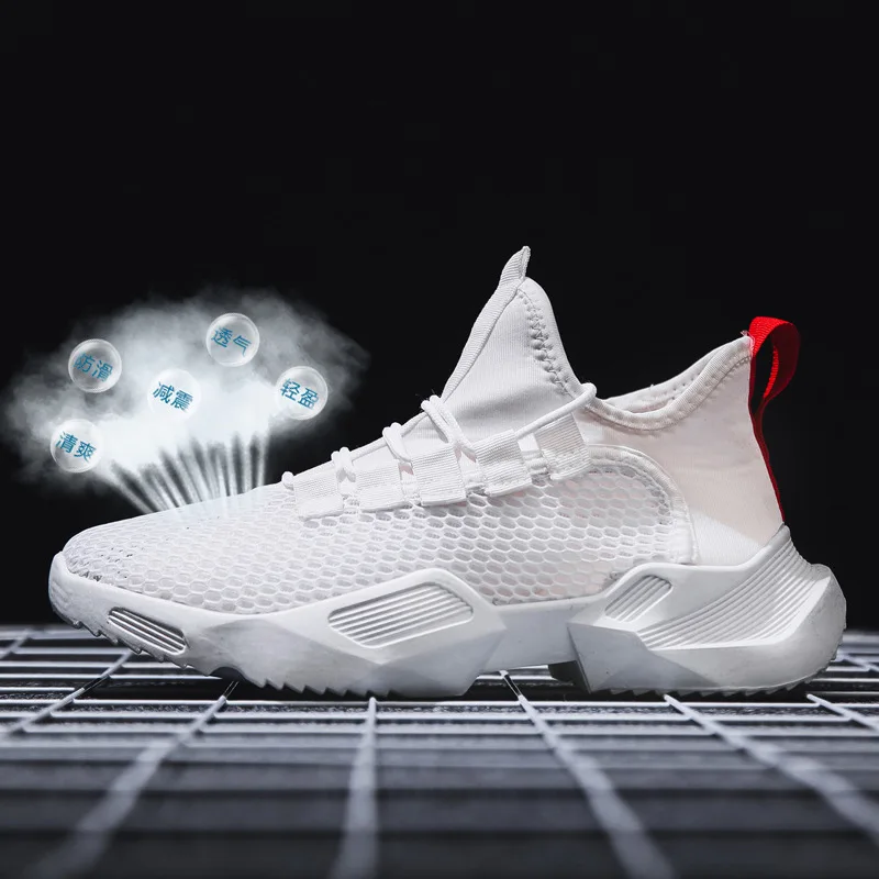 

Douyin Hot Selling Shoe Men's Trendy Shoes MEN'S Shoes Online Celebrity Dad Shoes Mesh Breathable Men Athletic Shoes Thick Botto