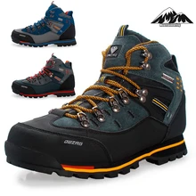 Zapatos de senderismo impermeables para hombre, botas de invierno para deportes de montaña y Trek, zapatos de caza para el trabajo resistentes al desgaste en el bosque, novedad