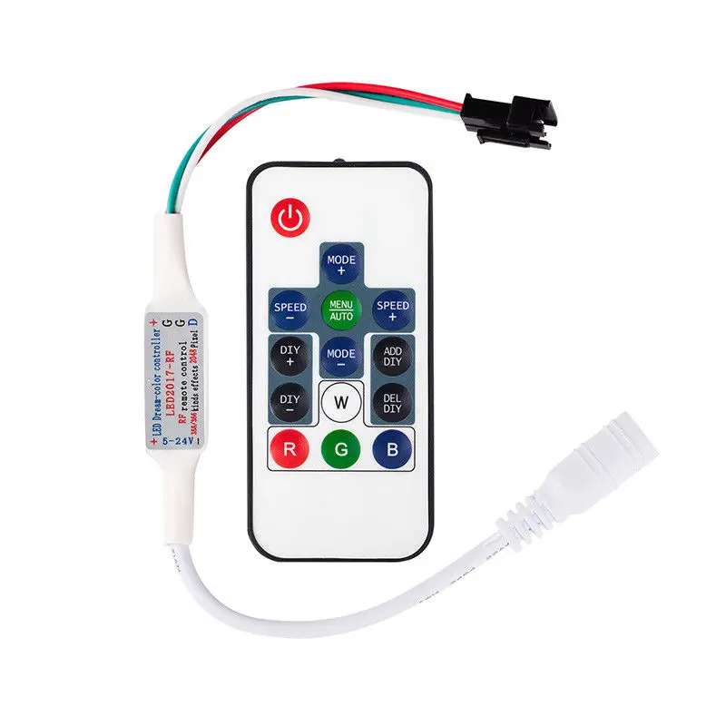 

LED Strip RGB WS2811 WS2812B Controller Remote DC 5V 12V 14 Key WS2812B led RGB Controller Remote WS2811 WS2812 14KEY DIY