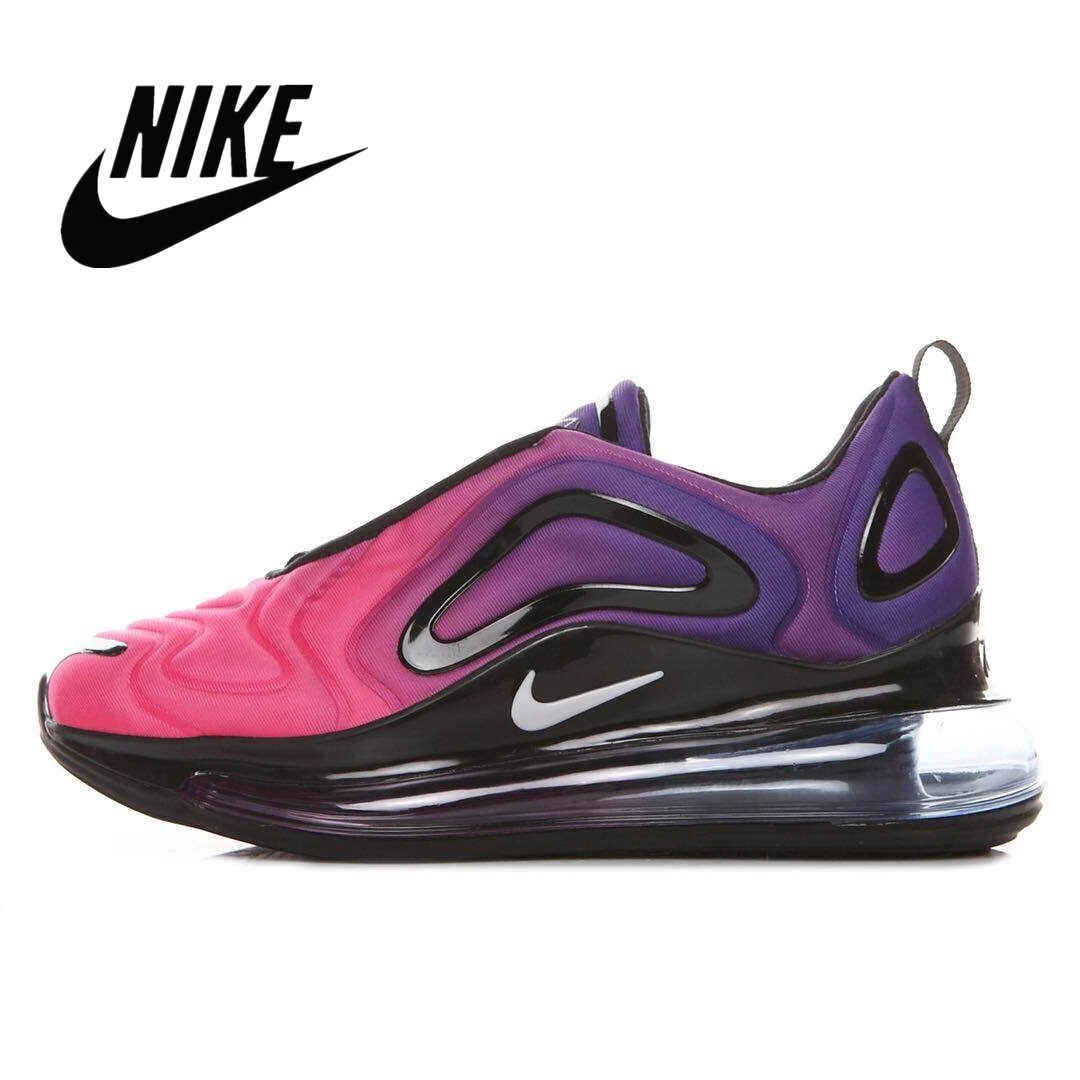 Con qué frecuencia Cintura Contradicción NIKE zapatillas de correr Air Max 720 para hombre y mujer, deportivas  transpirables de moda para exteriores, color rosa, negro, degradado,  púrpura|Zapatillas de correr| - AliExpress