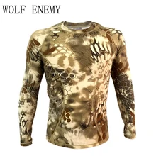 Kryptek усиленное сжатие армейская футболка Тифон длинный рукав тактическая рубашка дышащая