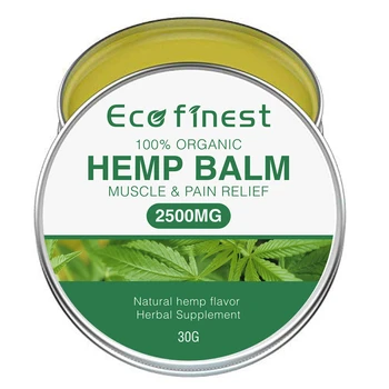 

ECO Finest Hemp Balm Hemp Balm Salve Cream Muscle Pain Relief With 2500mg Herbal Supplemant 30g