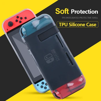 

Dockable Case for Nintend Switch Soft TPU Grip Shock-Absorption and Anti-Scratch Protective Cover
