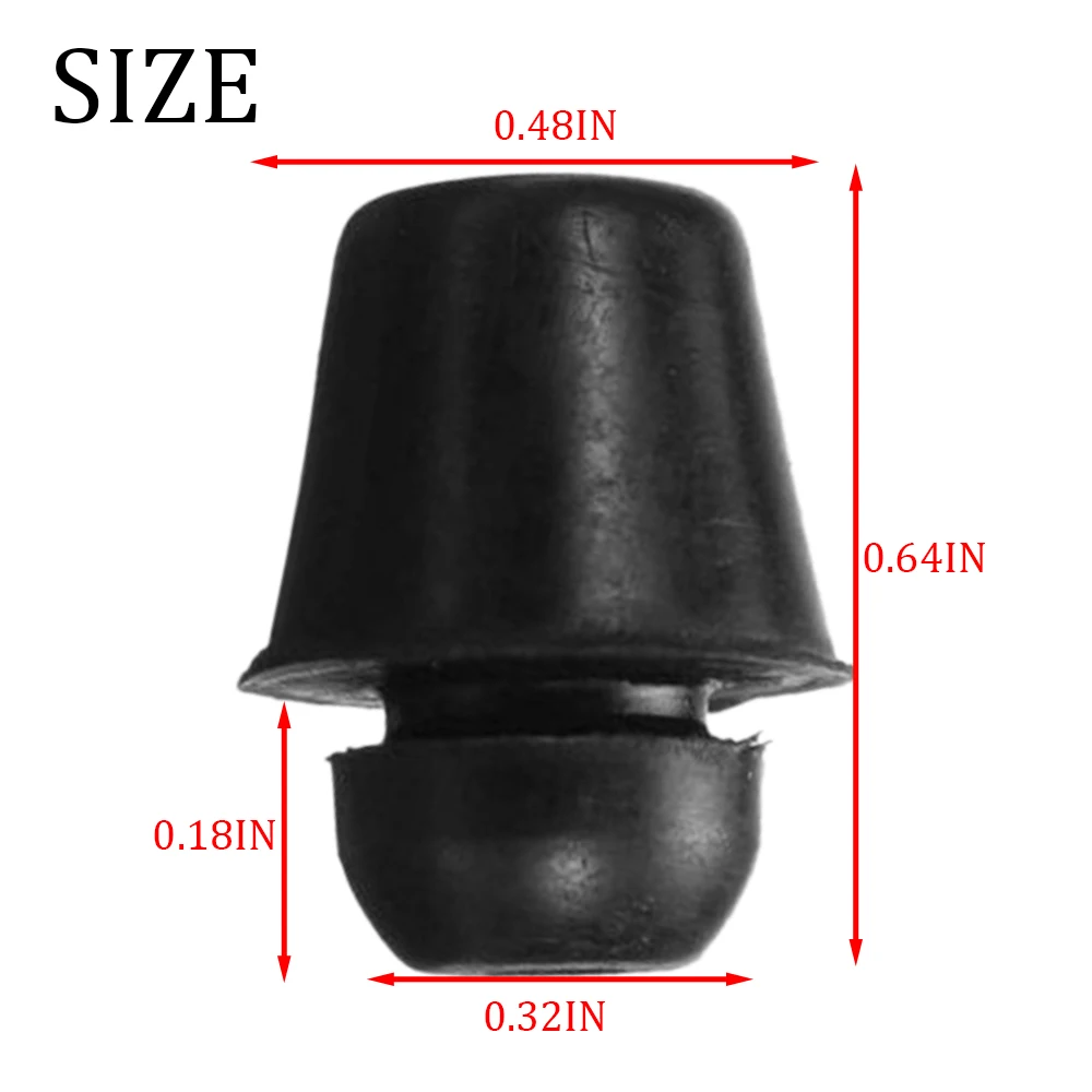 Black Rubber Car Bumper Door Overslam 10 Pcs/set for Hyundai All Vehicle