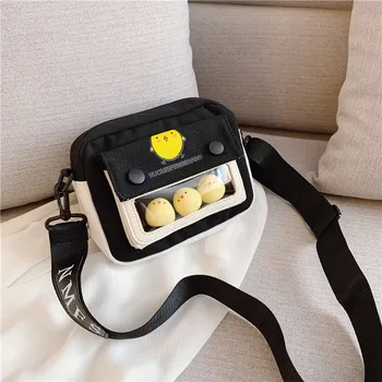 

&40 Crossbody Bags For Women Female Canvas Bag Wild Messenger Bag Student Out Bag Cute Girl Shoulder Bag Handbag Bolso Mujer