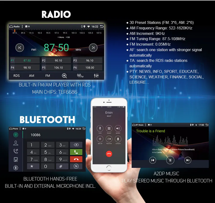 Perfect Erisin ES6292B 9 inch Android 9.0 6-Core 4GB RAM Car Radio BT for Mercedes Benz A/B Classe Sprinter Viano Crafter 12 Perfect Erisin ES6292B 9 inch Android 9.0 6-Core 4GB RAM Car Radio BT for Mercedes Benz A/B Classe Sprinter Viano Crafter 12