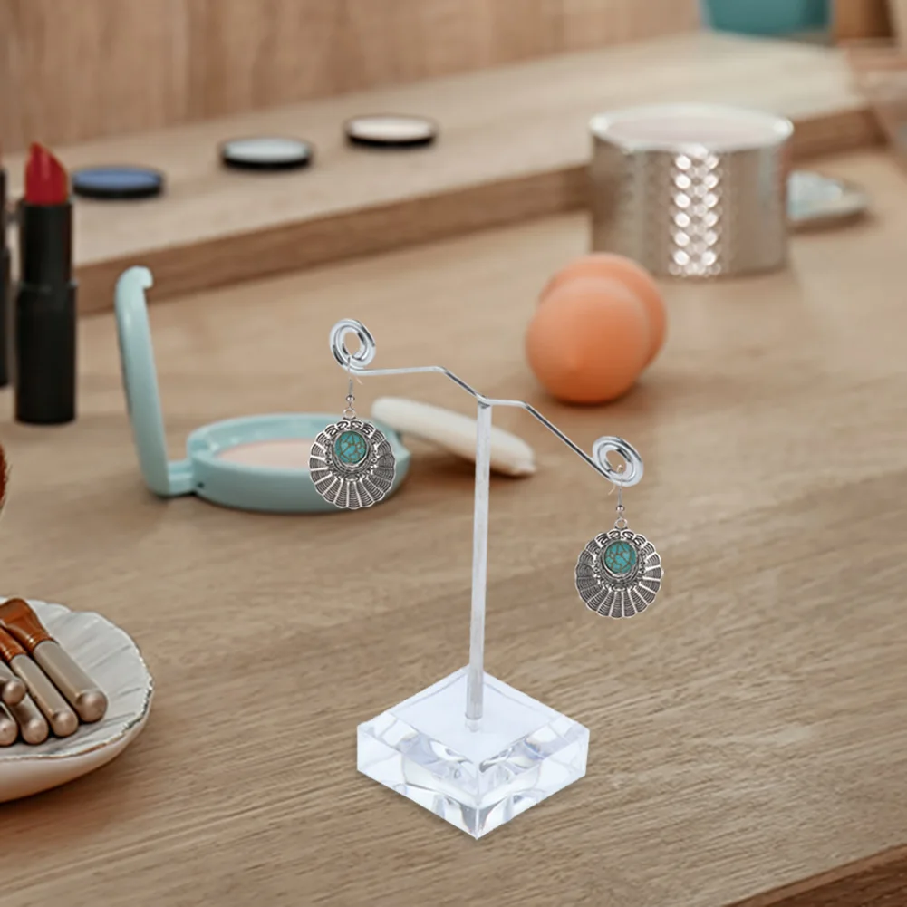 Acrylic Metal Stud Earring Display Rack Stand Jewelry Props Holder Storage  Bouches Ornaments Jewelry Hook Hanger 2