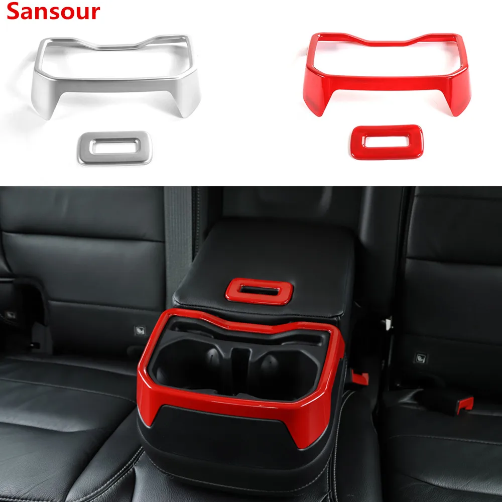 Sansour Per Jeep Wrangler Jl 2018 Auto Bracciolo Posteriore Scatola Portabicchieri Decorazione Copertura Per Accessori Jeep Wrangler