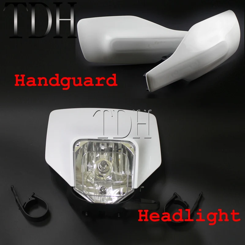 

Motocross Headlight + Handguard for Husqvarna TE125 TE150 TE250 FE350 FE450 FE501 TE FE TX TC FX 125 300 450 501 2016-2019