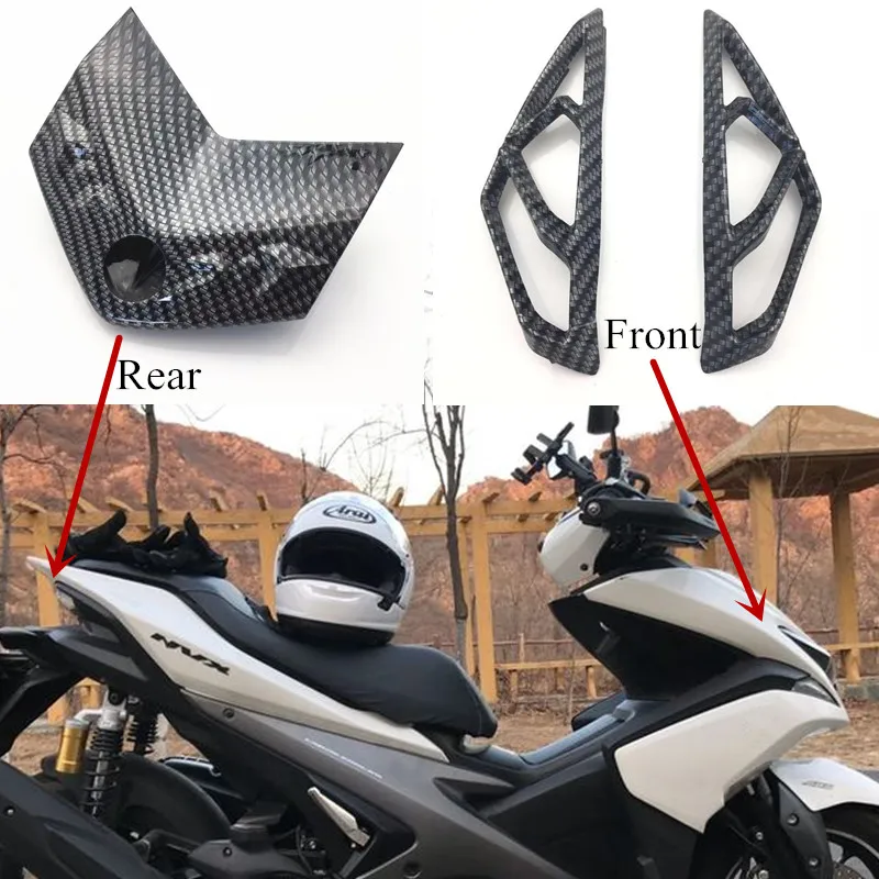 

Modified Motorcycle nvx carbon front rear tail lamp turn signal lamp shield cover shell for yamaha nvx155 aerox155 gdr155 l155