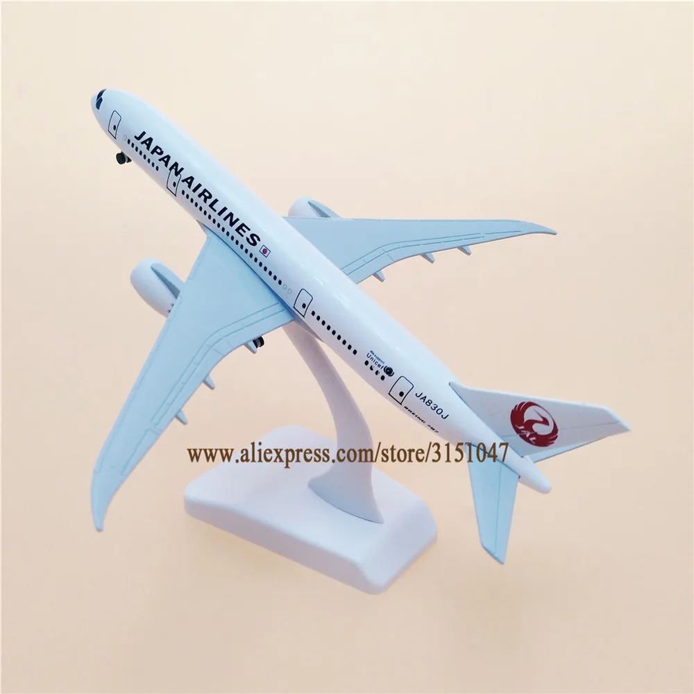 20 см модель самолета из металла Air Japan Airlines Boeing 787 B787 Airways сплава с подставкой