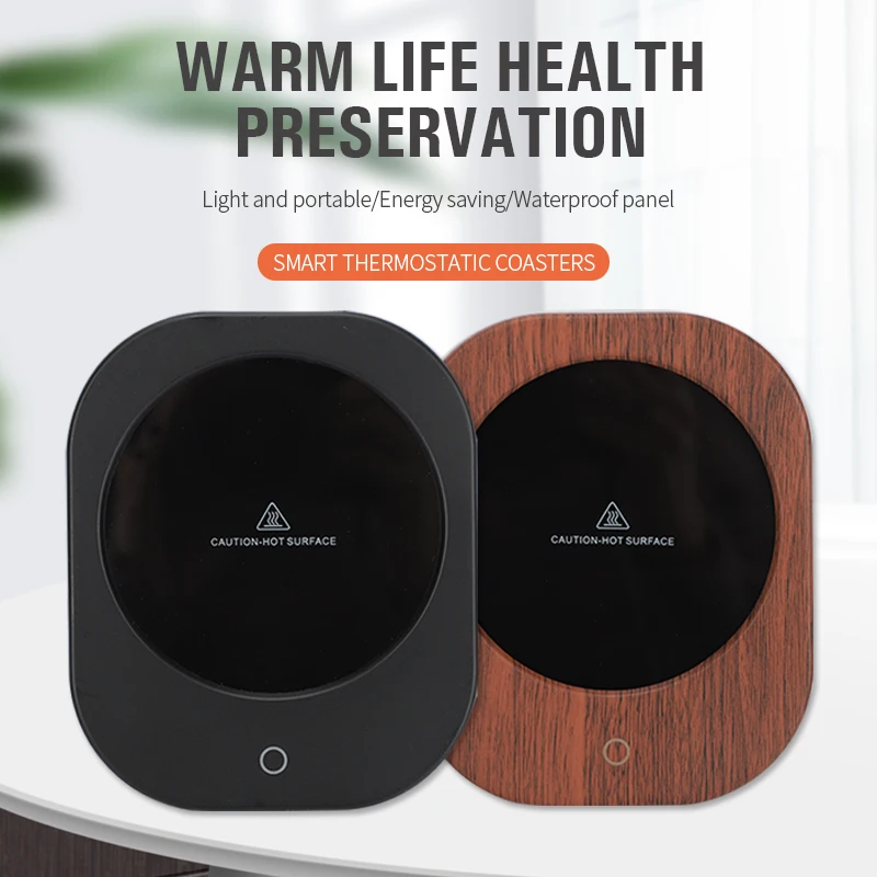 New Coffee Cups Warmer Mug Heated Electric Kettle Teapot 2 Temperature Mode 60℃ 4h Auto Shut Home Office Accessories