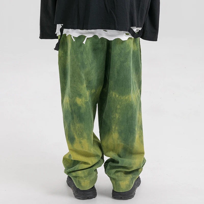 LENSTID хип уличная Мужская Harajuku мешковатые брюки вельветовые Ретро беговые штаны винтажные спортивные брюки свободные шаровары