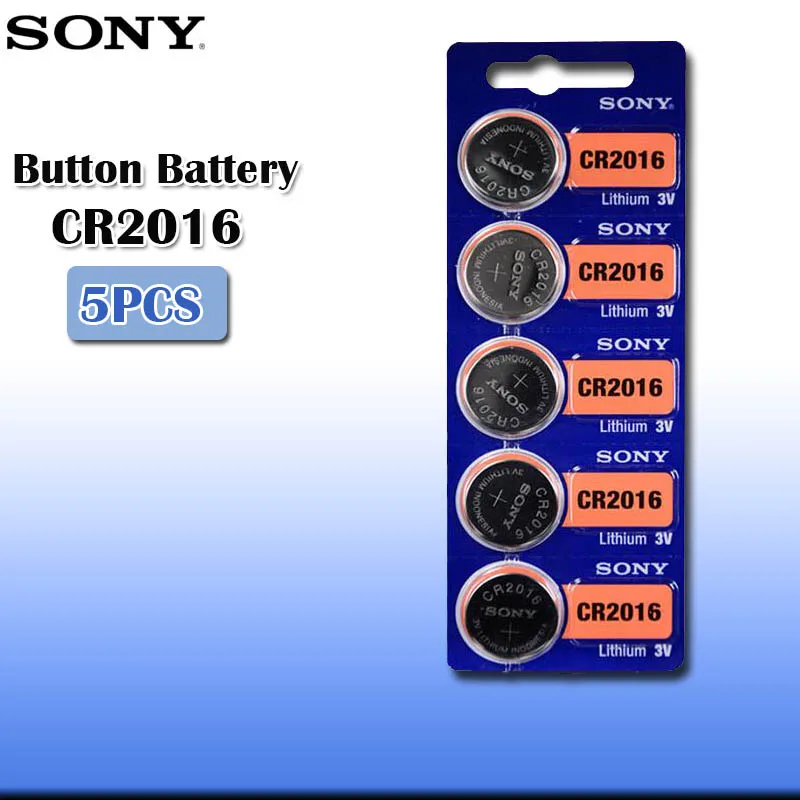 5 шт./партия sony CR2016 3V 100% оригинальная литиевая батарея для ключей автомобиля часы