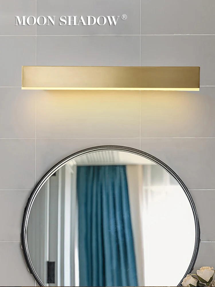 MOONSHADOW Wall Lights Bedroom Decor Led Full Copper Mirror Light Dressing Table Bathroom Makeup Lamps 220V | Лампы и освещение