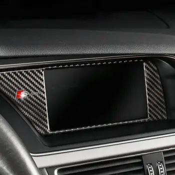 

Carbon Fiber GPS Navigation Screen Frame Panel Cover Trim Sticker Adhesive Back Replacement For a4 B8 2009-2016