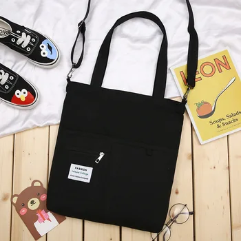 

Women Messenger Bags Handbags 2020 Summer Brand New Female Casual Zipper Canvas Shoulder Bags Cartoon Crossbody Bags
