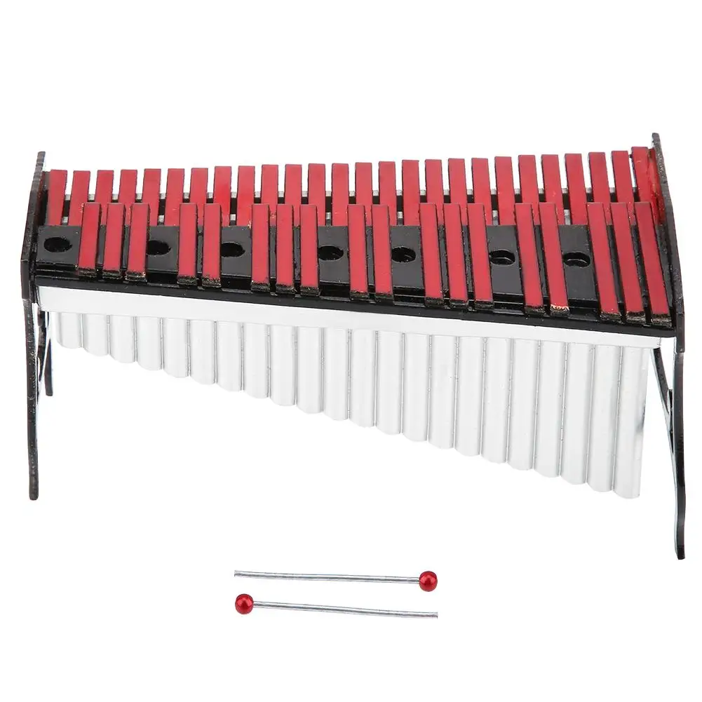 

Miniature Wooden Xylophone Model Display Mini Musical Ornaments Craft Home Decor