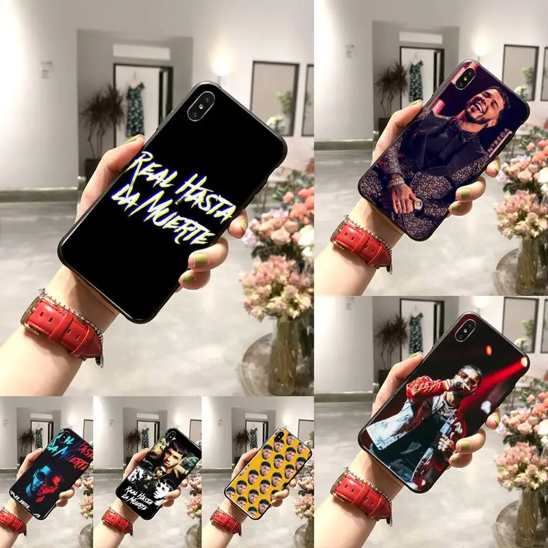 Новый черный чехол для мобильного телефона Anuel AA Rapper iPhone 11 pro XS MAX 8 7 6 6S Plus X 5 5S SE