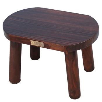 

Solid Wood Small Stool Change Shoes Stool Fashion Living Room Coffee Table Sofa Stool Children Sitting Pier Retro Small Bench Ho