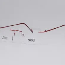 Мужские ретро очки без оправы из чистого b-титана, линза для рецептов, оптическая оправа для очков, серебристые черные очки для пресбиопии, очки для чтения