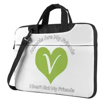 

Vegan Animals Friends Laptop Bag Case Not Food Love Cute Travel Computer Bag Messenger Carry Laptop Pouch