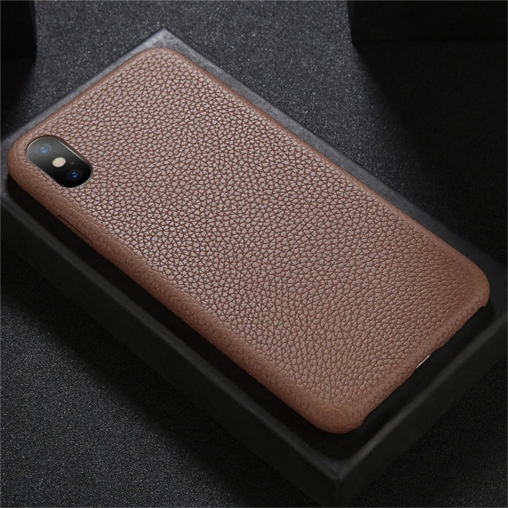 Lovebay Телефон чехол для iPhone 6 7 8 Plus роскошный бизнес матовый мягкий PU для iPhone X XR XS Max Противоударный задняя крышка Чехлы подарок