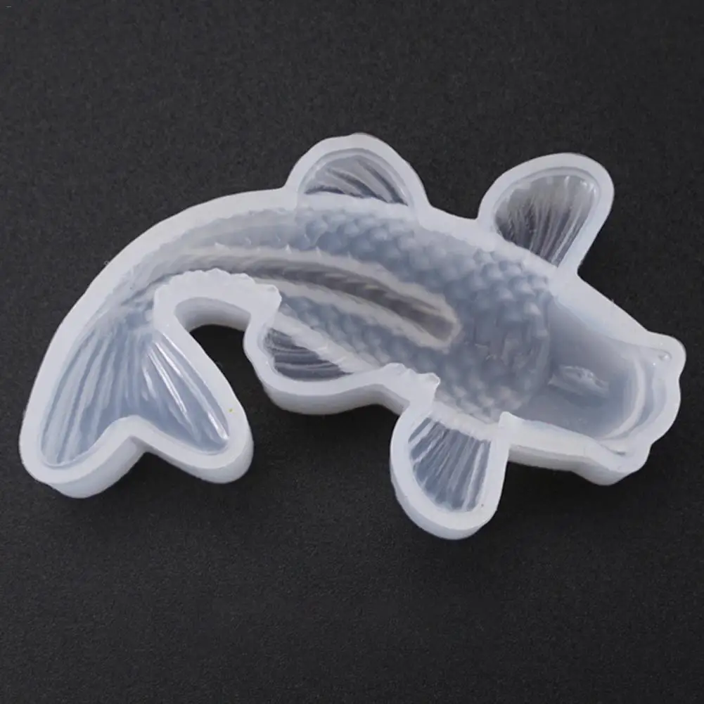 Силиконовые формы 3D кристалл кои рыба молд ручной работы DIY Инструменты для ювелирных изделий Торт Шоколадные конфеты решений