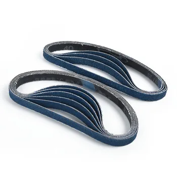 

10 Pcs Sanding Belts Aluminum Grinding Paper For Metal Wood Furniture Polisher