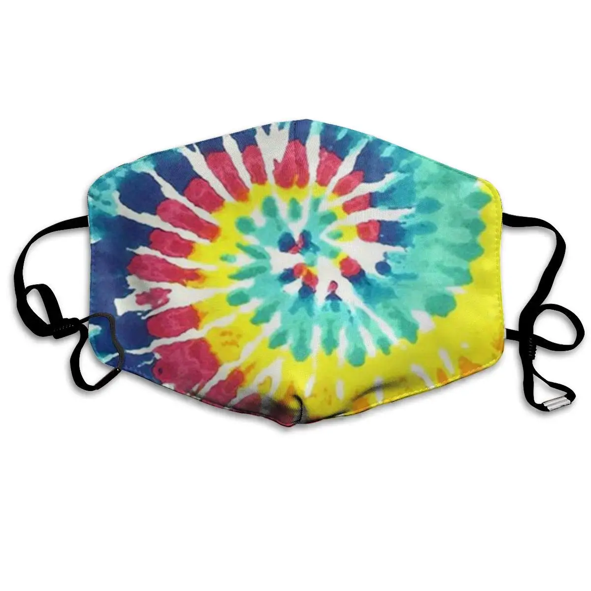 

NiYoung Unisex Breathable Tie Dye Print Mouth Mask, Adjustable Earloop Anti Dust Pollution Face Mask for Running Cycling