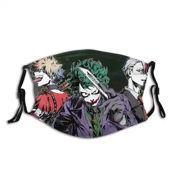 

Joker Reusable Face Mask My Hero Academia Anti Haze Dust Mask With Filters Protection Cover Respirator Mouth Muffle