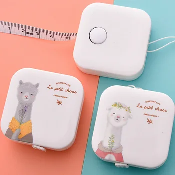 

1Pcs high quality tape measure Cute cartoon leather mini tape measure School supplies Metric units and Imperial units